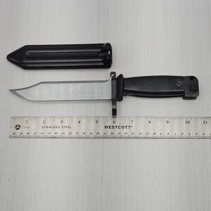 Norinco Type II Bayonet with Scabbard Black Polymer Handle Fighting Knife